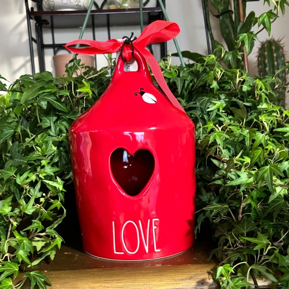Rae Dunn LOVE Heart Ladybug Birdhouse - Picture 13 of 14